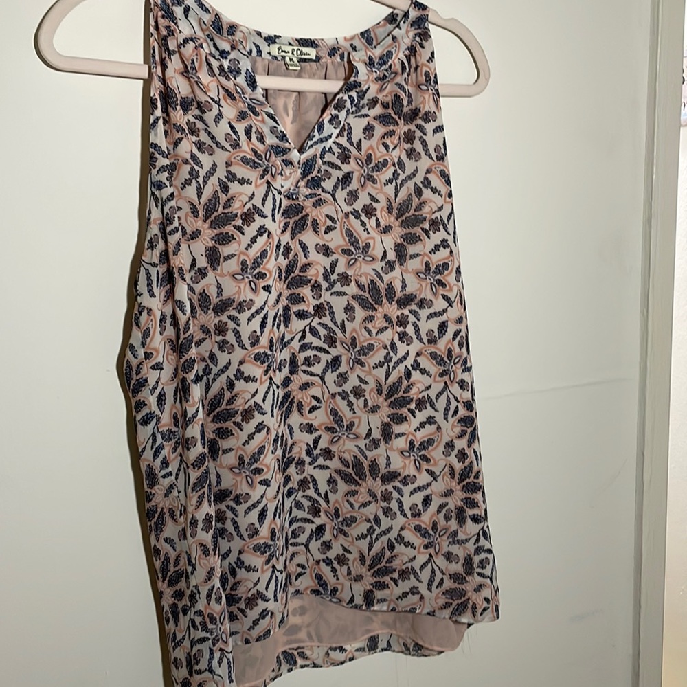2 layer floral halter blouse